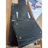 vidaXL Wandkast Zwart Eiken 34,5 x 34 x 90 cm Bewerkt hout