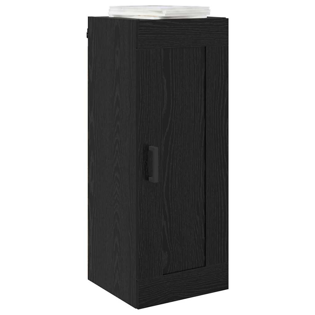 vidaXL Wandkast Zwart Eiken 34,5 x 34 x 90 cm Bewerkt hout
