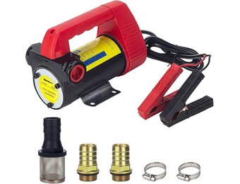 12V 175W Diesel Transfer Pomp, Elektrische Brandstof Transfer Pomp, Draagbare Olie Afzuigpomp met Overbelastingsbeveiliging, Zuig Transfer Pomp