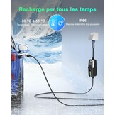 EVDANCE Electric Car Charger P17 - [7.36kW, 23ft, 10-32A] with 1-12h Delay Portable Type 2 EV Charger Mobile Charging Station/Wallbox, Silver
