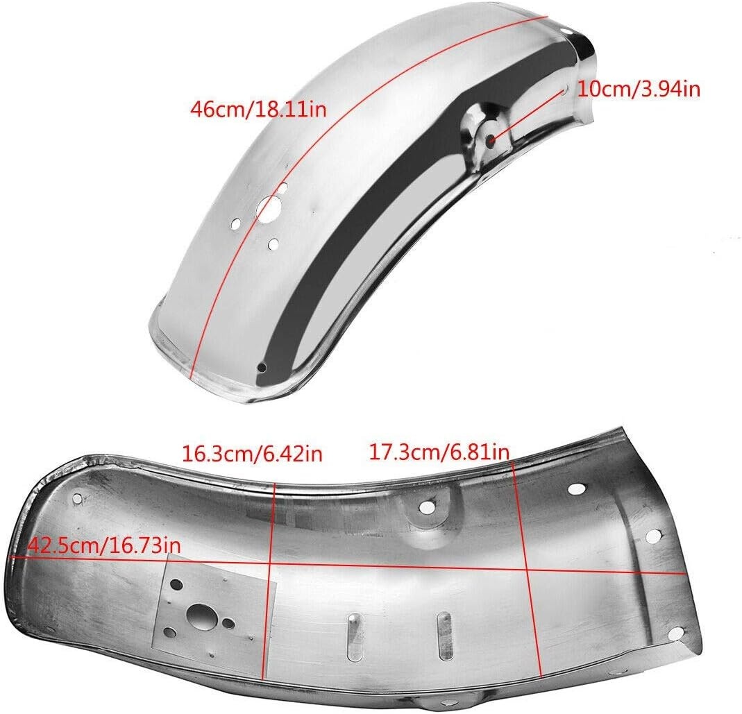 Motorfiets achterspatbord, Flares Mud Flaps Mudguard Guard Motorfiets Spatbord Bekleding Spatbord Cover voor GN125/GN250