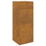 vidaXL Pakket inwerp box Roestig 41 x 38 x 103 cm Cortenstaal