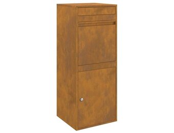 vidaXL Pakket inwerp box Roestig 41 x 38 x 103 cm Cortenstaal