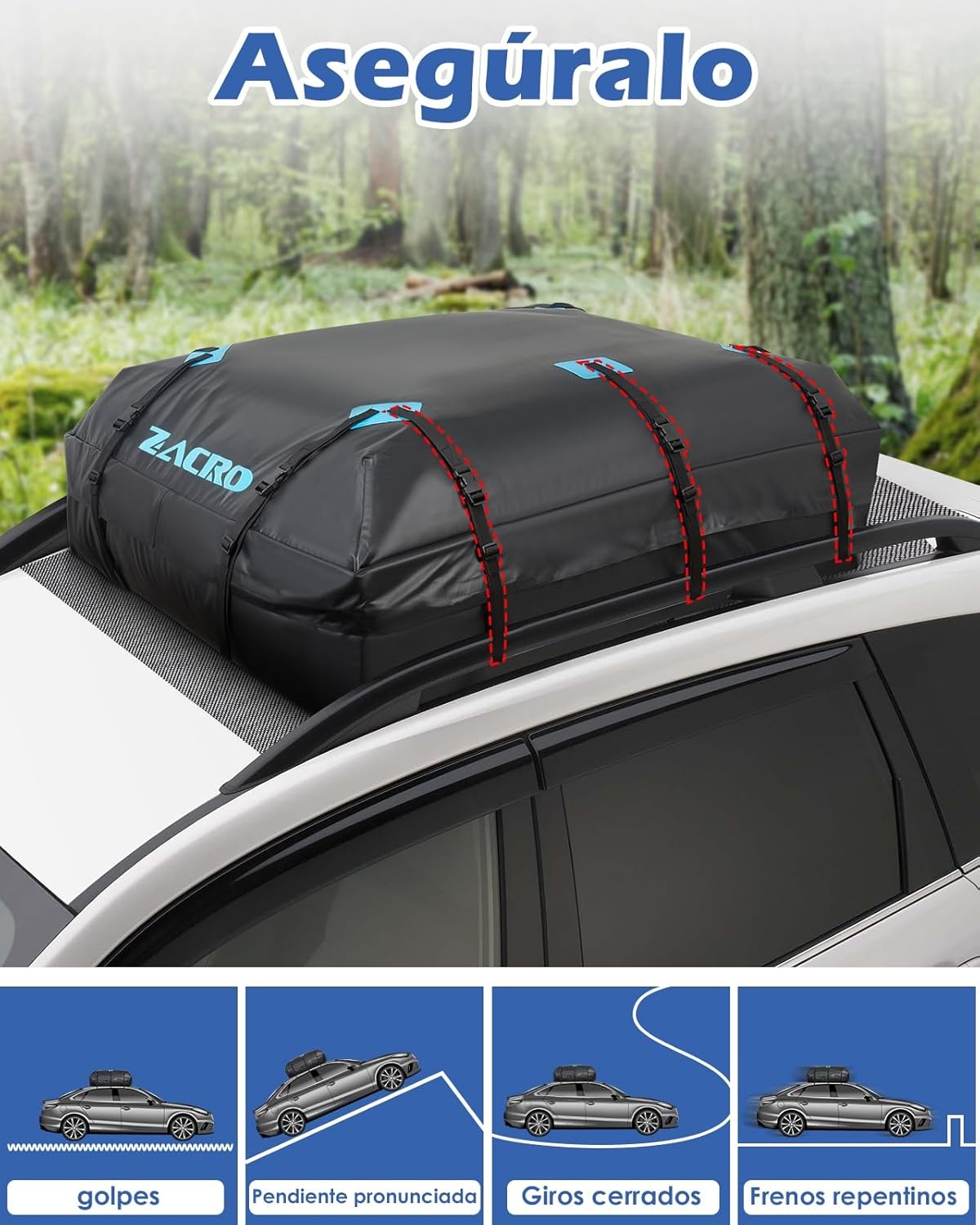 Waterdichte Daktas 565L voor alle auto's | 500D PVC | 29% Korting