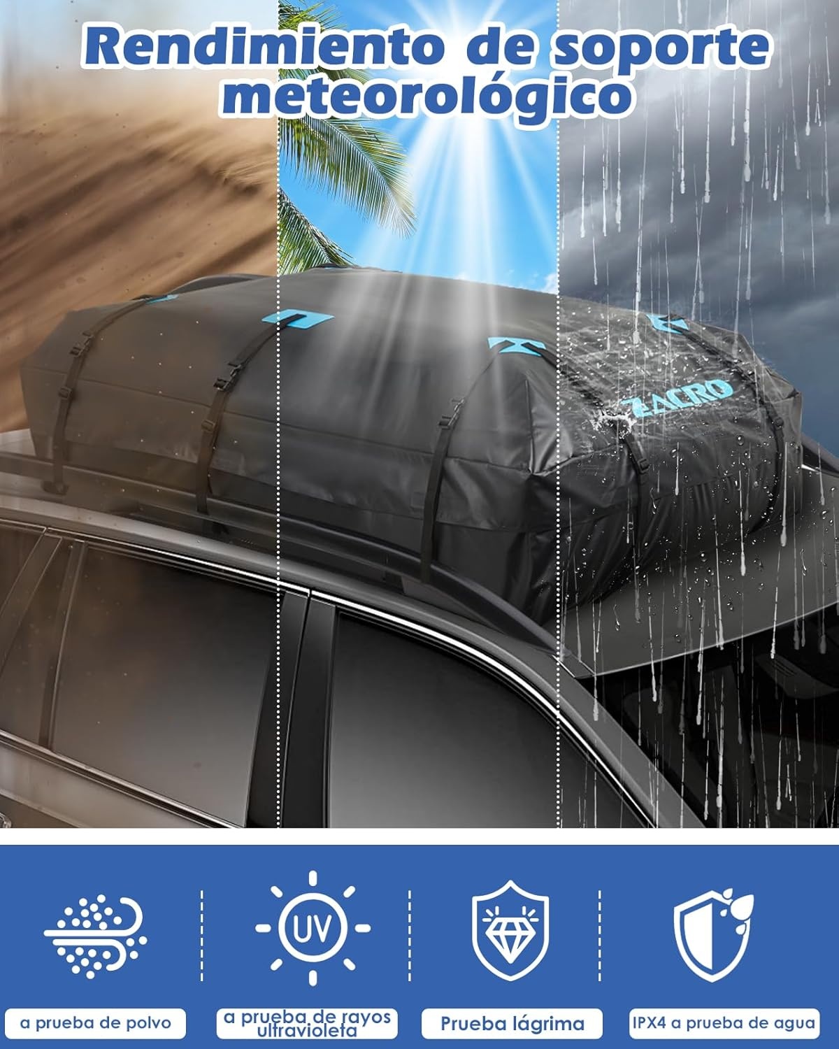 Waterdichte Daktas 565L voor alle auto's | 500D PVC | 29% Korting