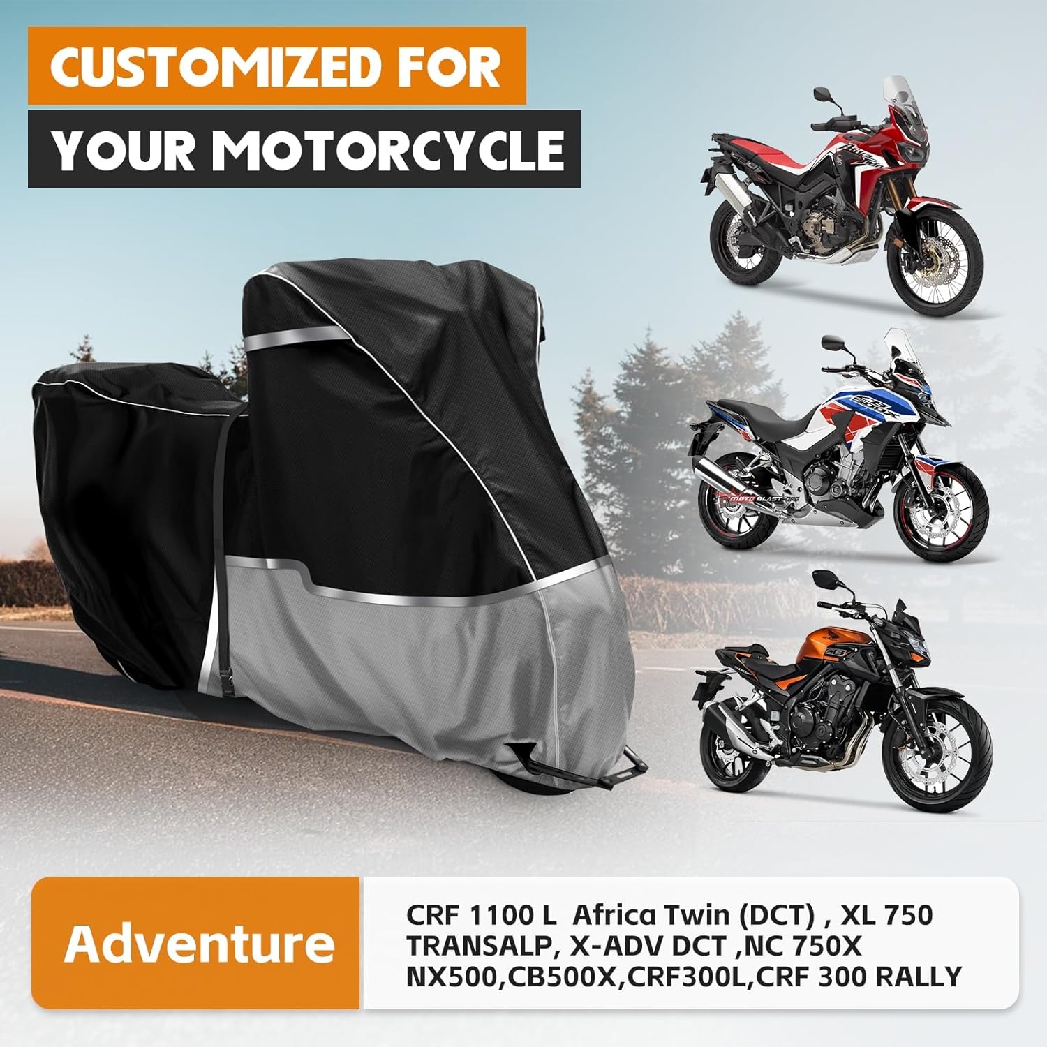 Waterdichte Motorhoes Honda Adventure Modellen - 29% Korting