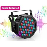 LED Lichteffecten Set 4x RGB, Oplaadbaar, 36 LED's, 6000mAh | 37% Korting