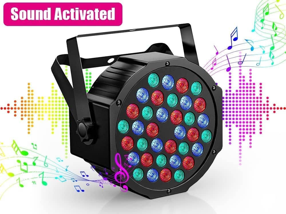 LED Lichteffecten Set 4x RGB, Oplaadbaar, 36 LED's, 6000mAh | 37% Korting