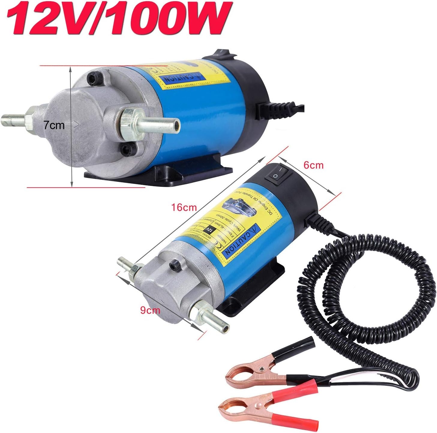 12V Dieselpomp voor Motorolie & Diesel - 100W | Geluidsarm