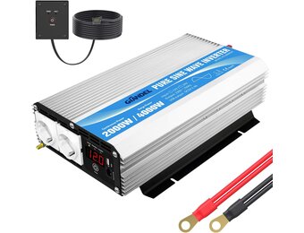 Pure Sinus Omvormer 2000W - 12V naar 220V/230V - Camper, Auto