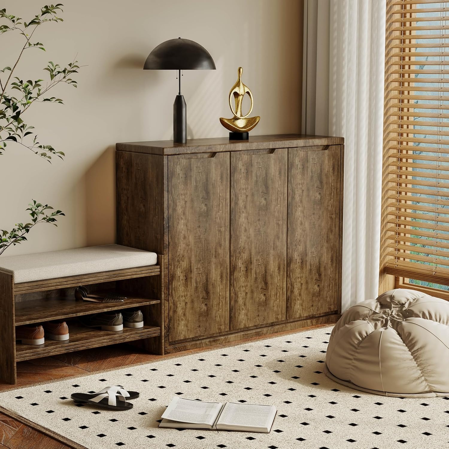 Zelfklevende Houtnerf Folie Vintage Bruin 90x300cm - 33% Korting