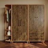 Zelfklevende Houtnerf Folie Vintage Bruin 90x300cm - 33% Korting