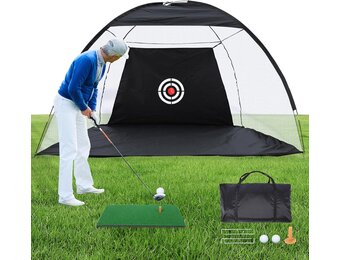 Golfoefennet met Slagmat (3,05 x 2,13m) - Binnen & Buiten - 34% Korting
