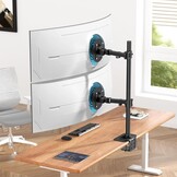 Dubbele Monitorarm voor 17-49" Schermen - Zwart - 34% Korting