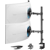 Dubbele Monitorarm voor 17-49" Schermen - Zwart - 34% Korting