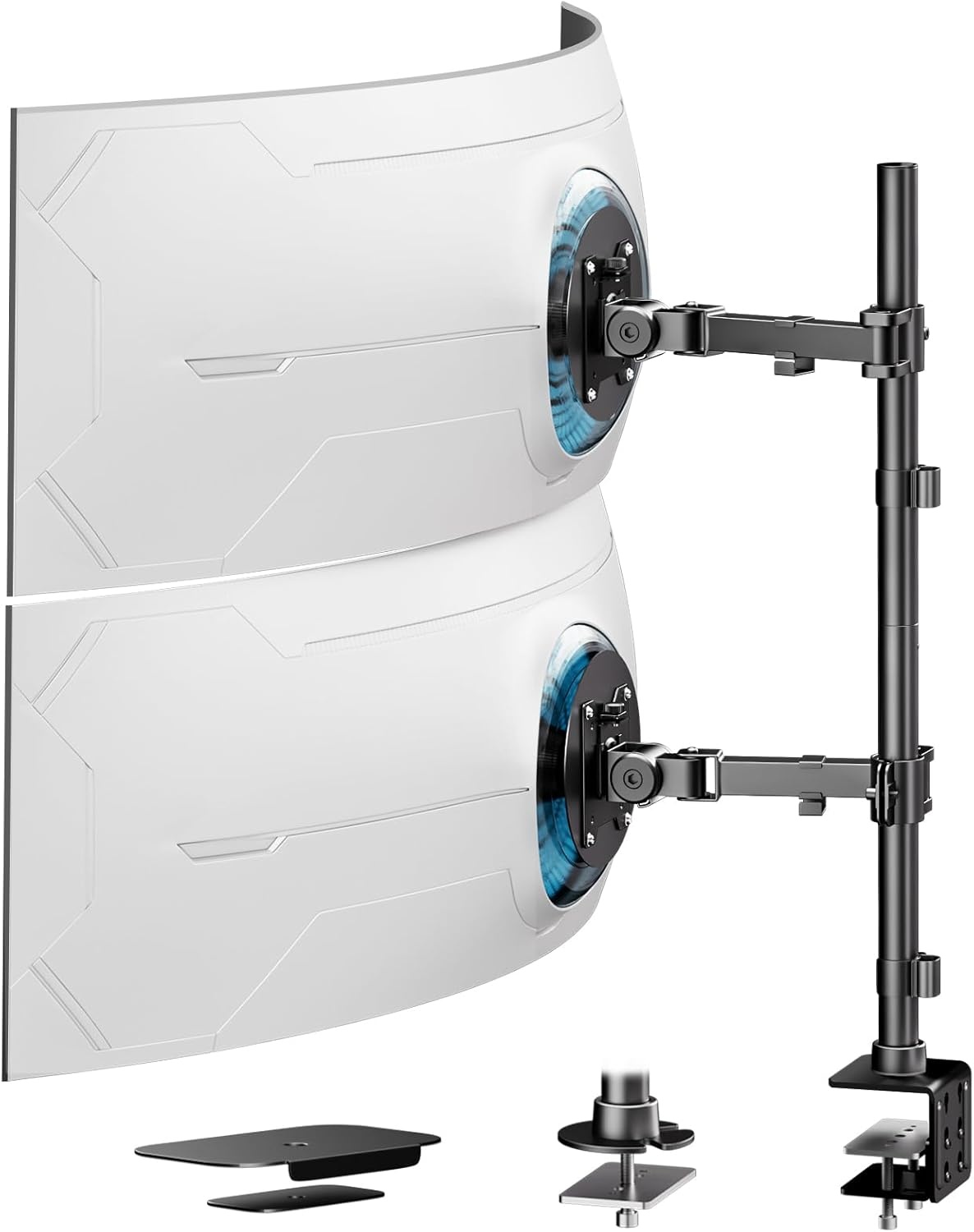 Dubbele Monitorarm voor 17-49" Schermen - Zwart - 34% Korting