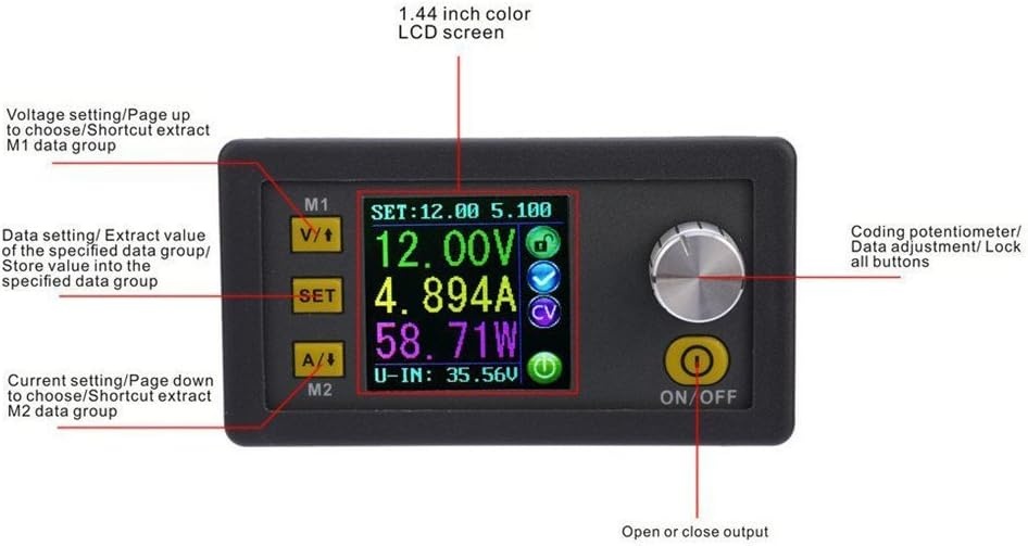 Regelbare DC-DC Voeding 50V 20A met LCD & Geheugen - 29% Korting