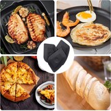 Pannenschraper set (3 stuks) - Kunststof Zwart | Krasvrij