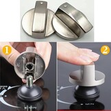 Universele Gasfornuis & Oven Knoppen (8 stuks) Zilver | 31% Korting