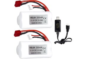 RC Boot Accu 11.1V 2000mAh 15C met T-stekker - 29% Korting