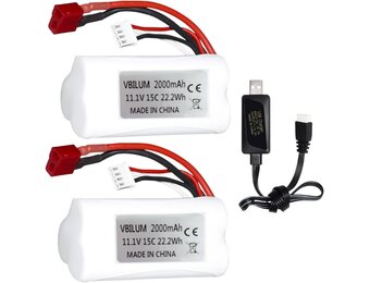 RC Boot Accu 11.1V 2000mAh 15C met T-stekker - 29% Korting