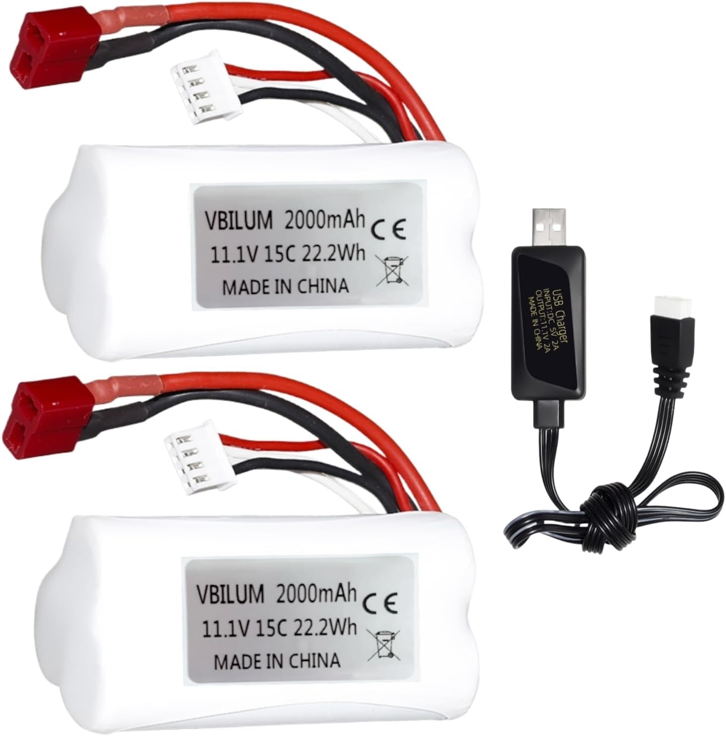 RC Boot Accu 11.1V 2000mAh 15C met T-stekker - 29% Korting