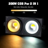 COB LED Par Lamp 200W DMX 8 Kanaals Warm/Koud Wit - 34% Korting!