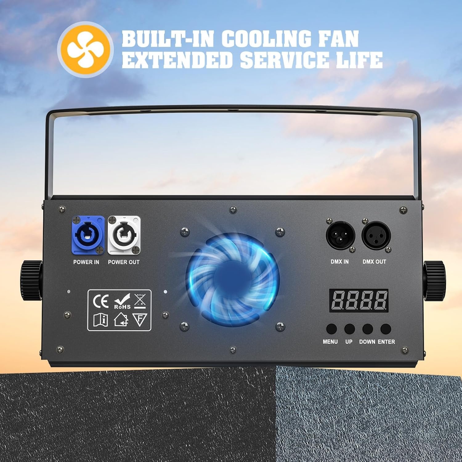 COB LED Par Lamp 200W DMX 8 Kanaals Warm/Koud Wit - 34% Korting!