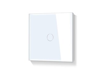Inbouw Touch Wandschakelaar 1-voudig Wit Kristalglas 27% Korting