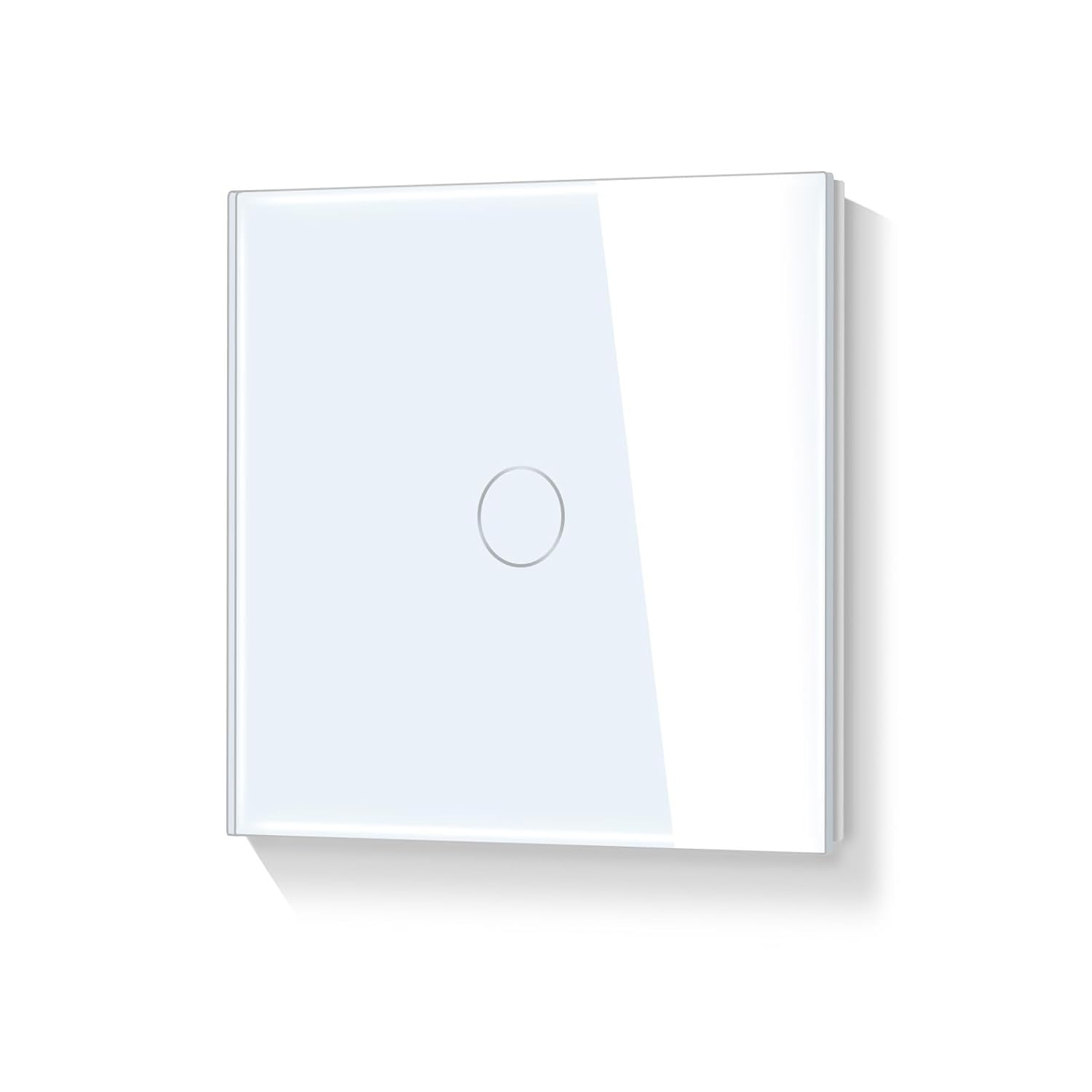 Inbouw Touch Wandschakelaar 1-voudig Wit Kristalglas 27% Korting
