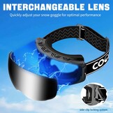 Skibril Unisex met Magnetische Lens - 28% Korting