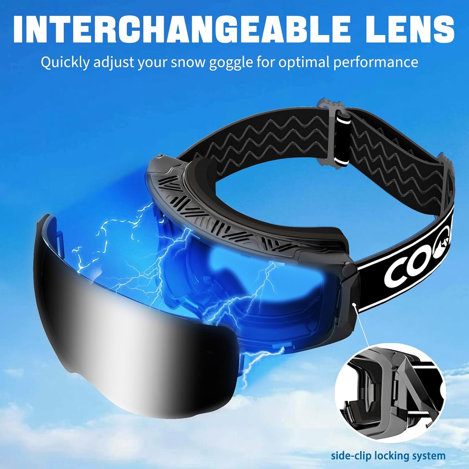 Skibril Unisex met Magnetische Lens - 28% Korting