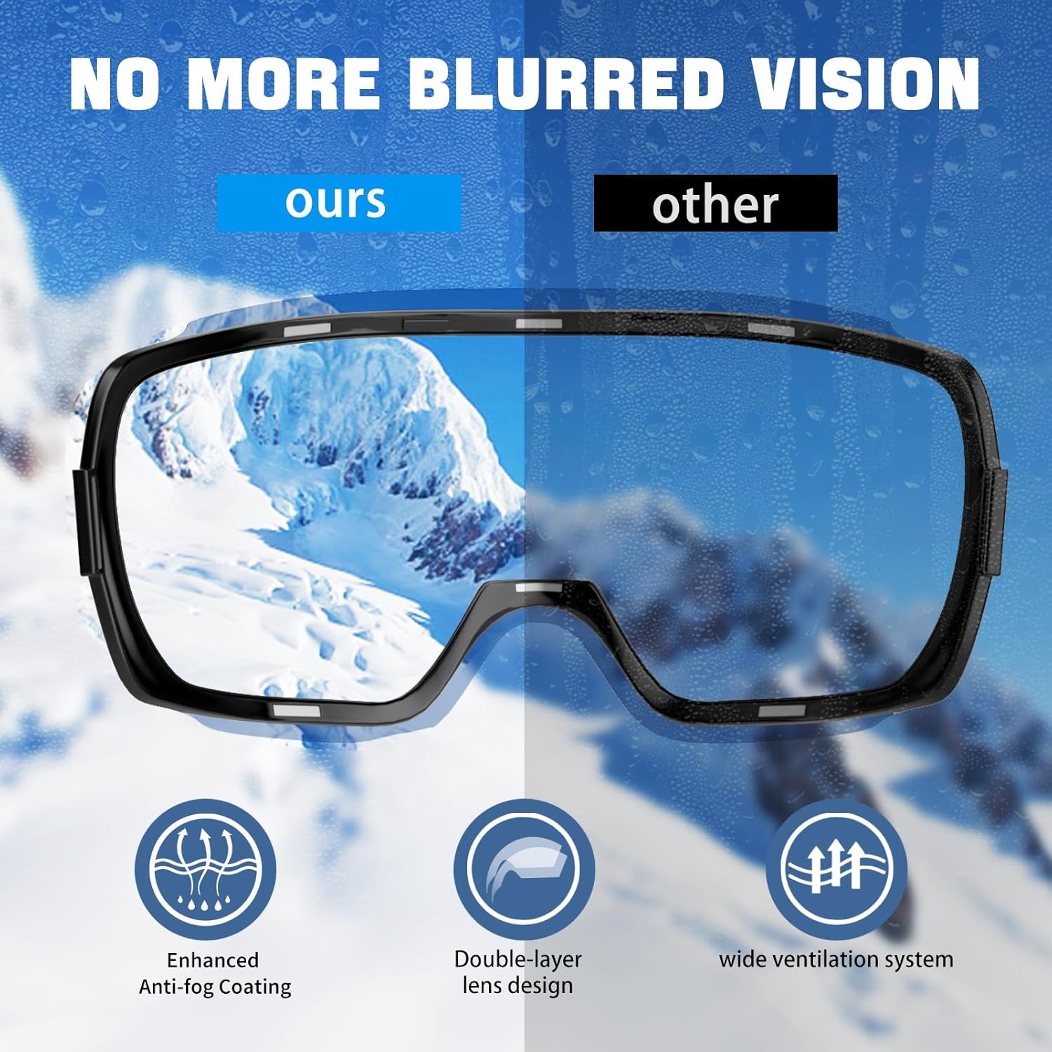 Skibril Unisex met Magnetische Lens - 28% Korting