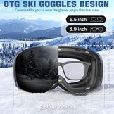 Skibril Unisex met Magnetische Lens - 28% Korting