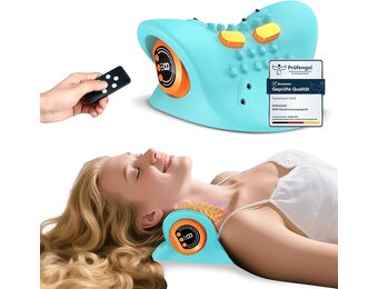 Nekmassageapparaat met Warmte & Nekstrekker - Verlichting met 29% Korting!