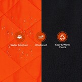 Warme Oranje Winterjas voor Windhonden (XL) - Waterafstotend & Reflecterend