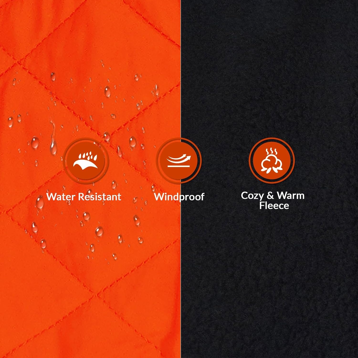 Warme Oranje Winterjas voor Windhonden (XL) - Waterafstotend & Reflecterend