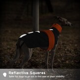 Warme Oranje Winterjas voor Windhonden (XL) - Waterafstotend & Reflecterend