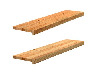 2x VidaXL Vensterbank Massief Eikenhout (34% Korting)