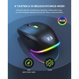 Verlicht QWERTZ Toetsenbord (Zwart) - 57% Korting!