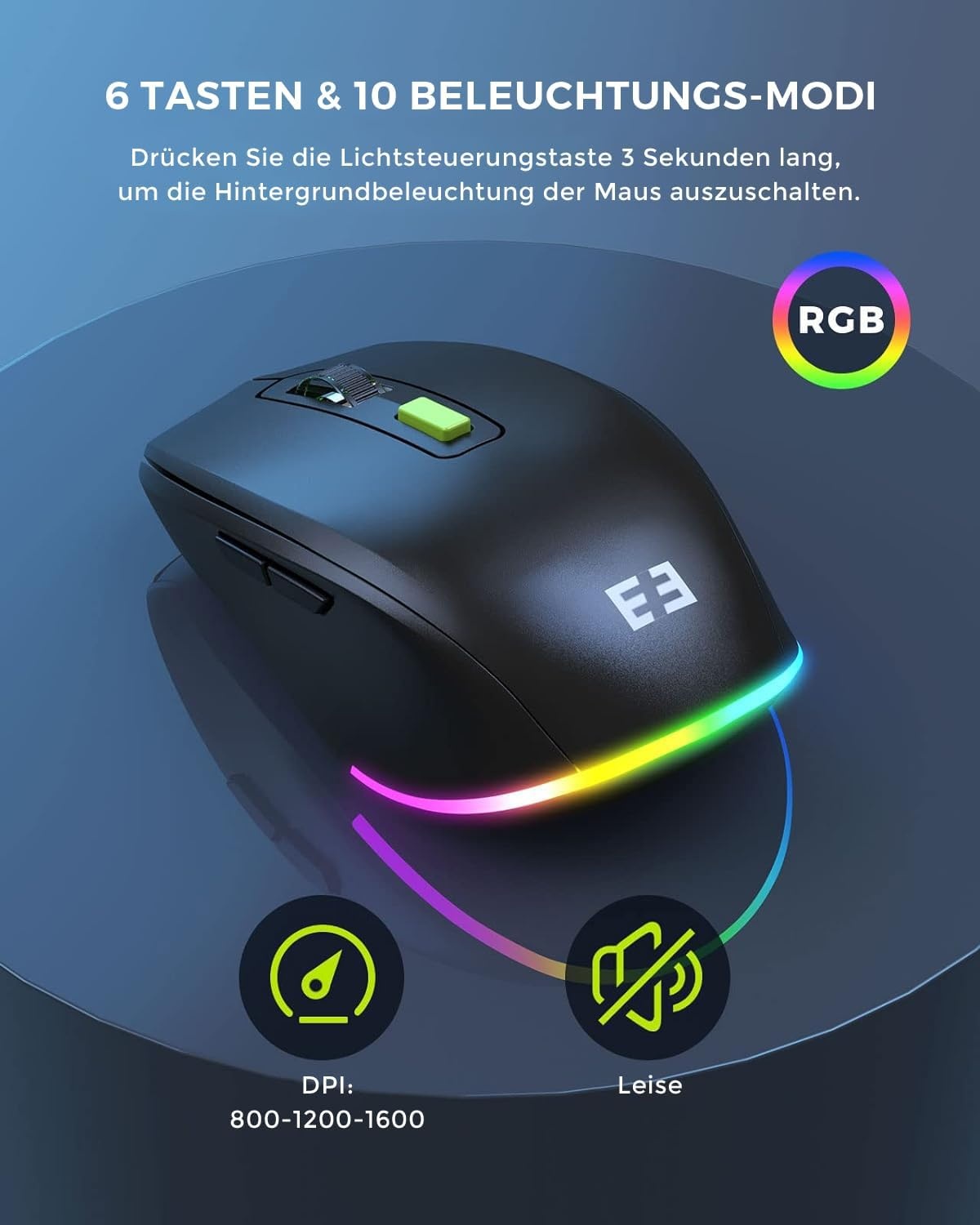 Verlicht QWERTZ Toetsenbord (Zwart) - 57% Korting!