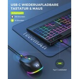 Verlicht QWERTZ Toetsenbord (Zwart) - 57% Korting!