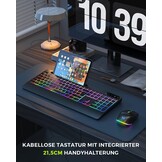 Verlicht QWERTZ Toetsenbord (Zwart) - 57% Korting!