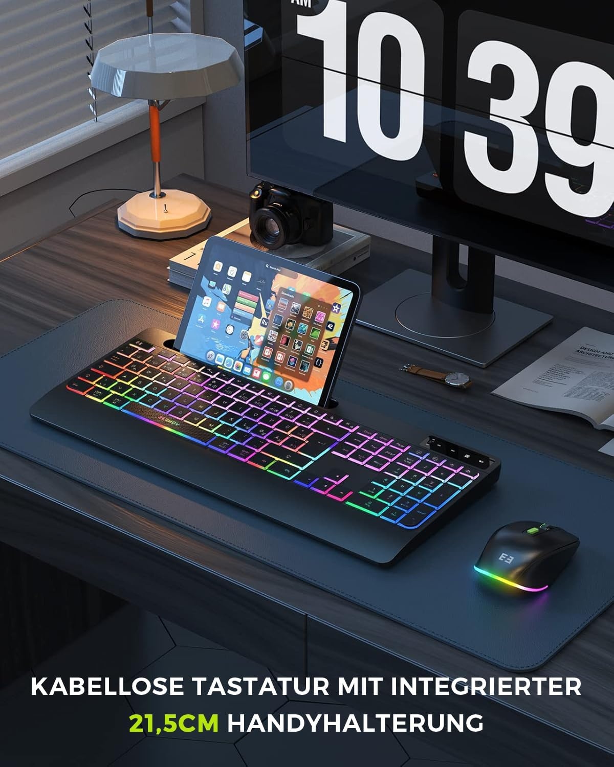 Verlicht QWERTZ Toetsenbord (Zwart) - 57% Korting!