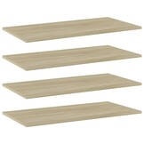 vidaXL Wandschappen Spaanplaat Sonoma Eiken 4 stuks - 33% Korting