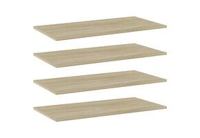 vidaXL Wandschappen 4 stuks 80x40cm Sonoma Eikenhout met 40% Korting