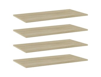 vidaXL Wandschappen Spaanplaat Sonoma Eiken 4 stuks - 33% Korting