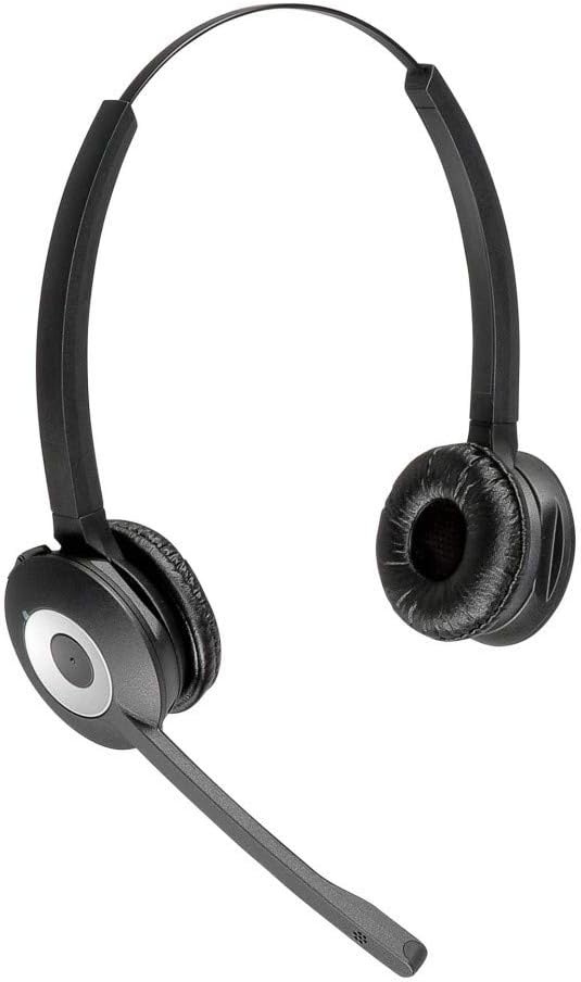 Draadloze DECT Headset Duo | HD Voice, 100m Bereik, Zwart