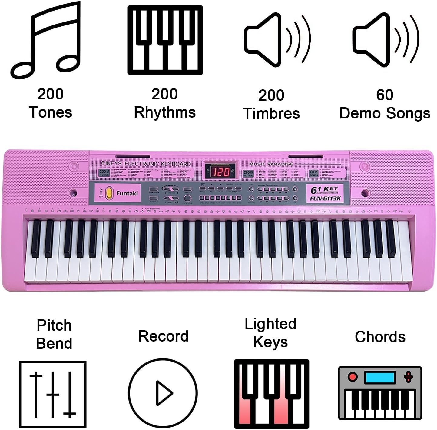 Elektronisch Keyboard 61 Toetsen met Korting