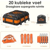 Opvouwbare Dakkoffer 566L Oranje - Waterdicht & Universeel